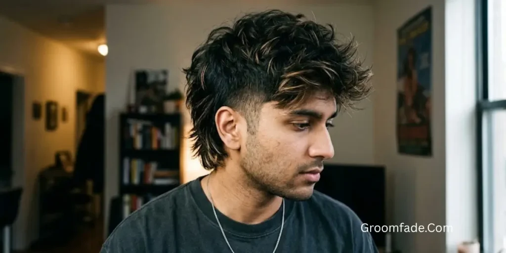 Short Mullet with Highlights