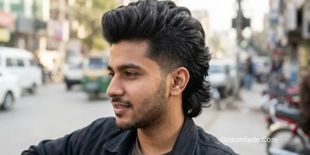 Short Mullet with Quiff