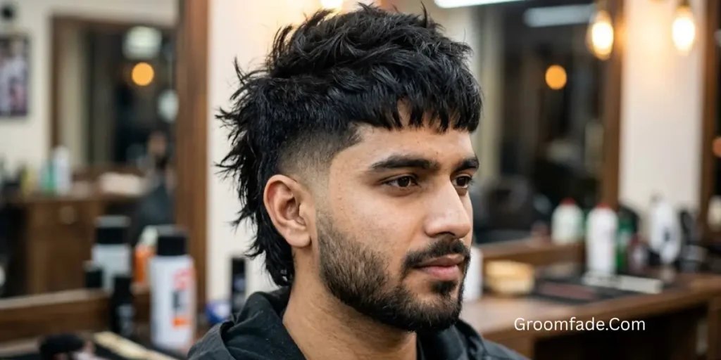 Short Mullet with Spiked Back