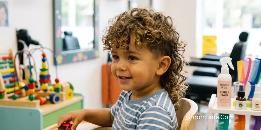 Toddler Curly Mullet Haircut